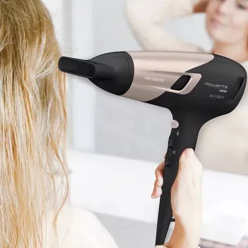 Uscător de păr Rowenta Studio Dry Glow CV5831F0, 2100 W, Negru | Roz