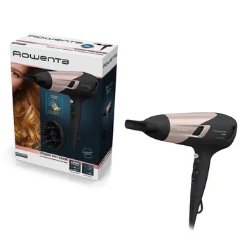 Uscător de păr Rowenta Studio Dry Glow CV5831F0, 2100 W, Negru | Roz