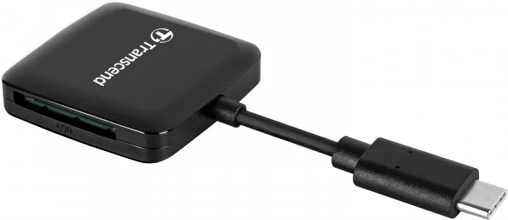 Cititor de carduri Transcend TS-RDC3, USB Type-C, Negru