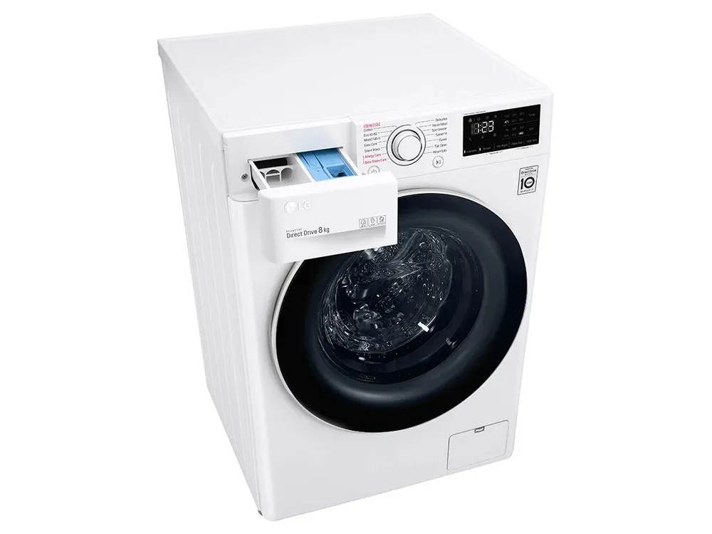Mașină de spălat LG F4WV328S0U, 8kg, Alb