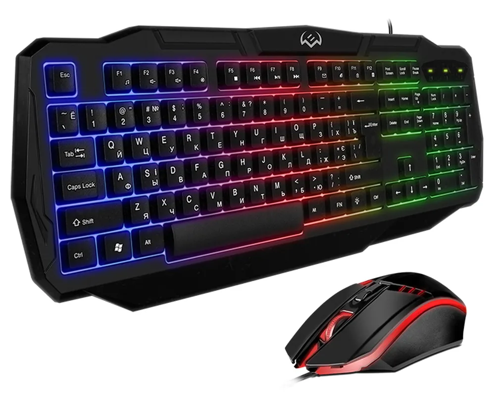 Set Tastatură + Mouse SVEN GS-9100, Cu fir, Negru