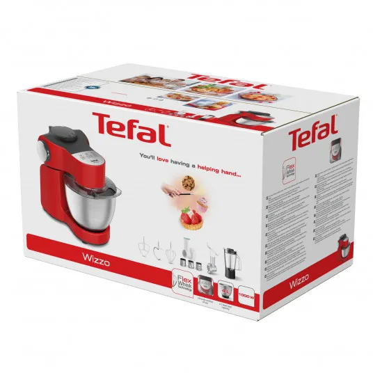 Robot de bucătărie Tefal QB317538, Roșu