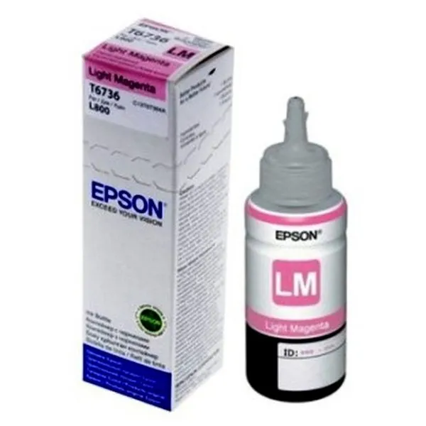 Recipient de cerneală Epson T673, 70ml, Magenta Deschisa