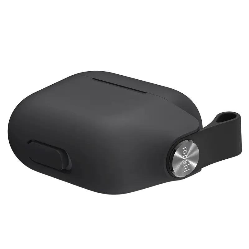 Husă Moshi Pebbo - Airpods 3, Negru