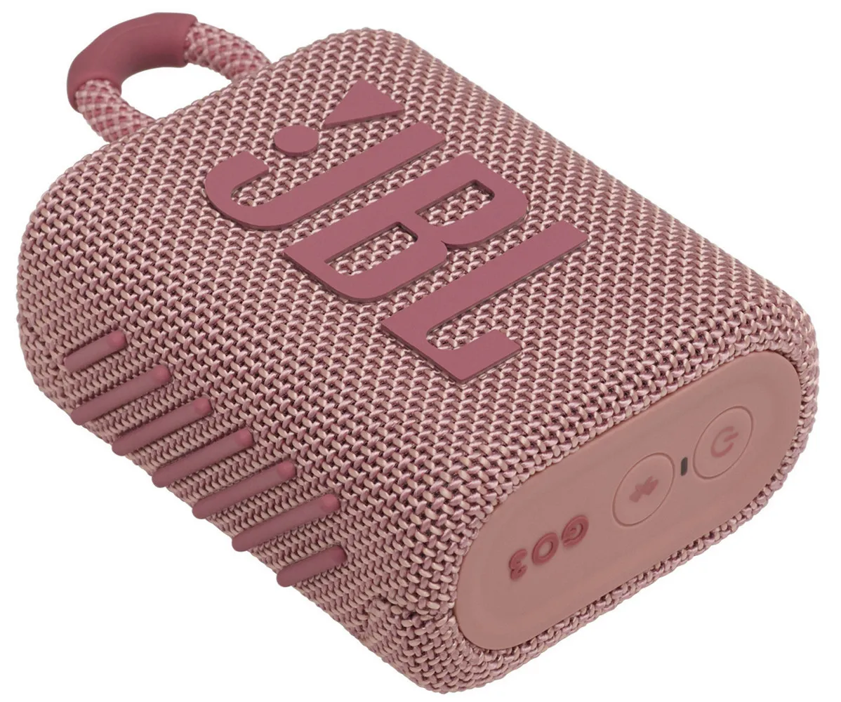 Boxă portabilă JBL GO 3, Roz