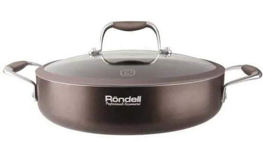 Cratița Rondell RDA-282, 26cm, Maro