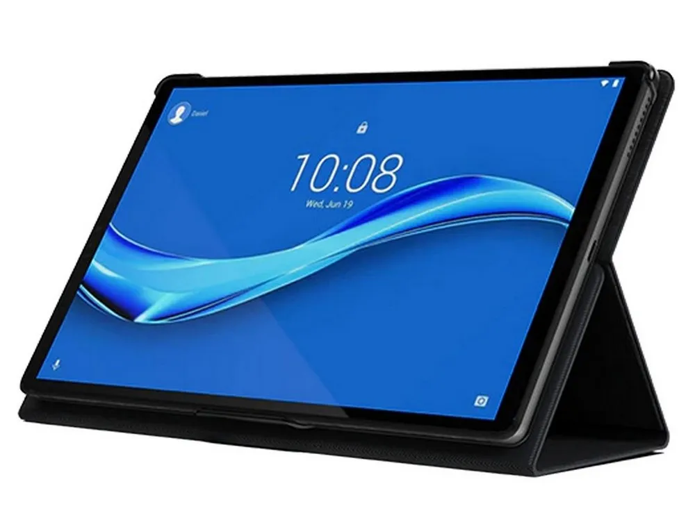 Husă pentru tabletă - Book Case Lenovo TB-X606X, 10,1", Piele artificială, Negru