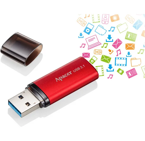 Memorie USB Apacer AH25B, 16GB, Roșu