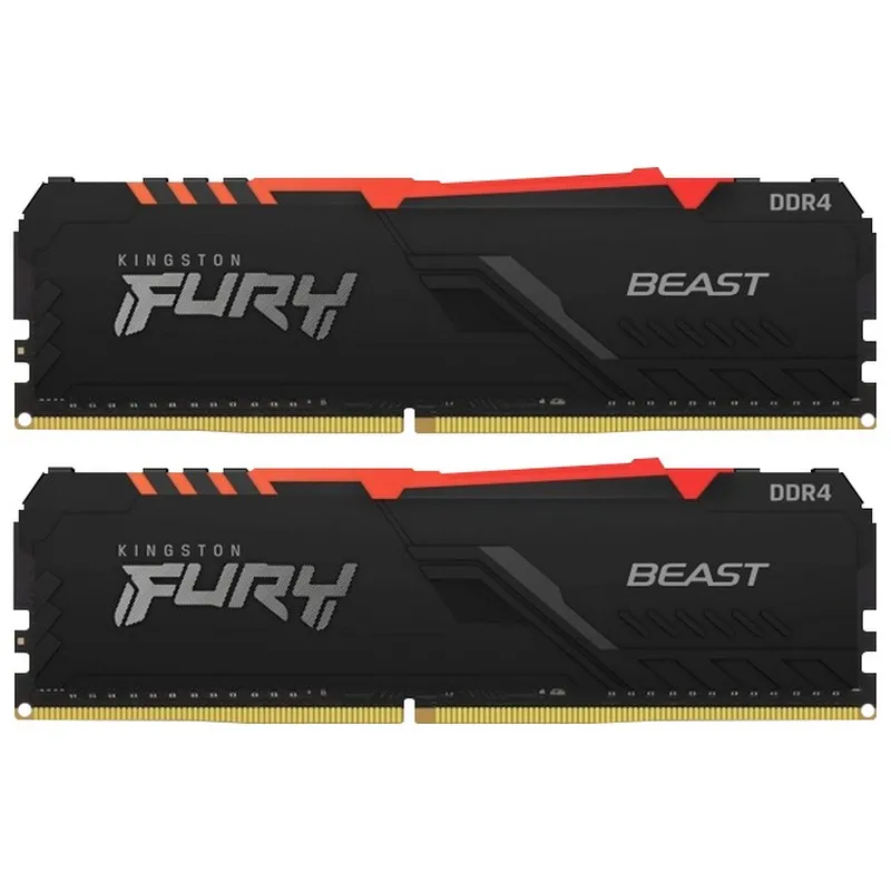 Memorie RAM Kingston FURY Beast RGB, DDR4 SDRAM, 3733 MHz, 32GB, KF437C19BB1AK2/32