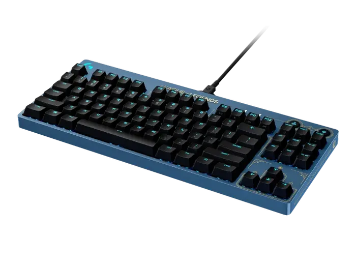 Tastatură Logitech G Pro LOL, Cu fir, Albastru