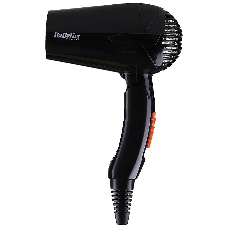 Uscător de păr compact BaByliss Travel Dry 5344E, 2000 W, Negru