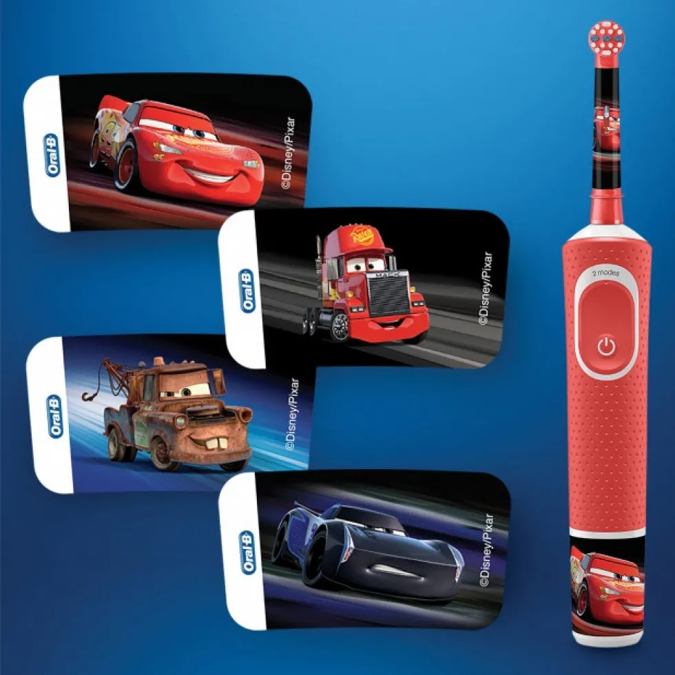 Periuța de dinți electrică sonică Oral-B Kids Vitality D100, Roșu