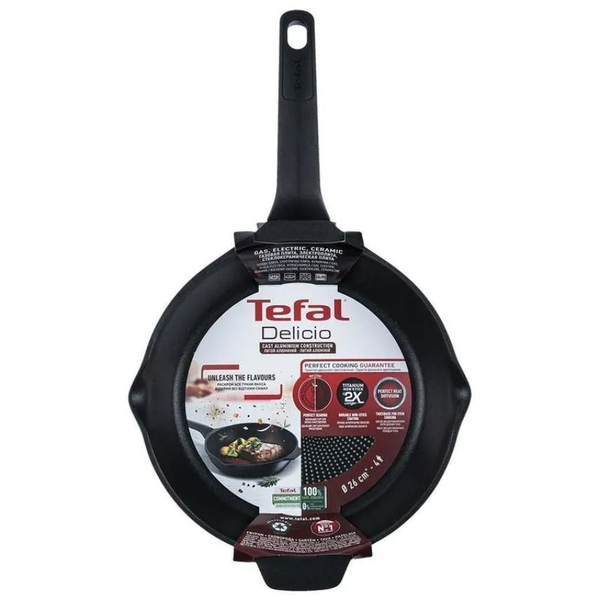 Tigaie Tefal E2320674, 28cm, Negru
