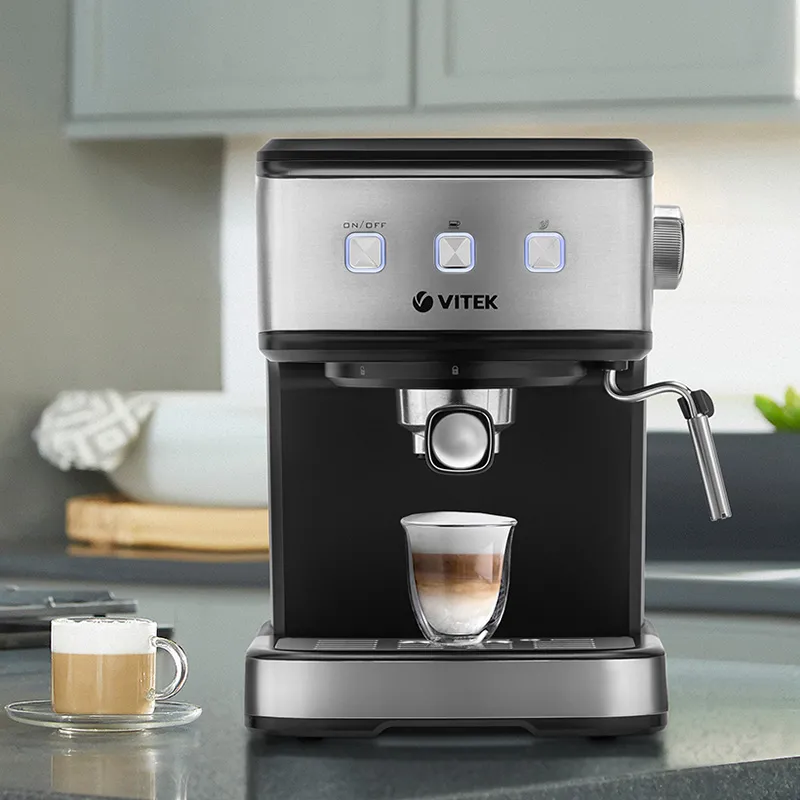 Espressor manual VITEK VT-8470, 850W, Negru