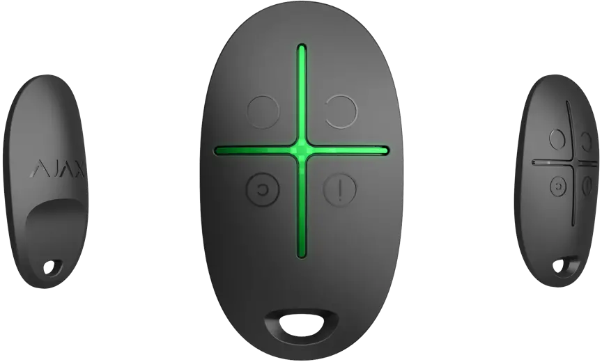 Buton de urgență Ajax SpaceControl, Negru