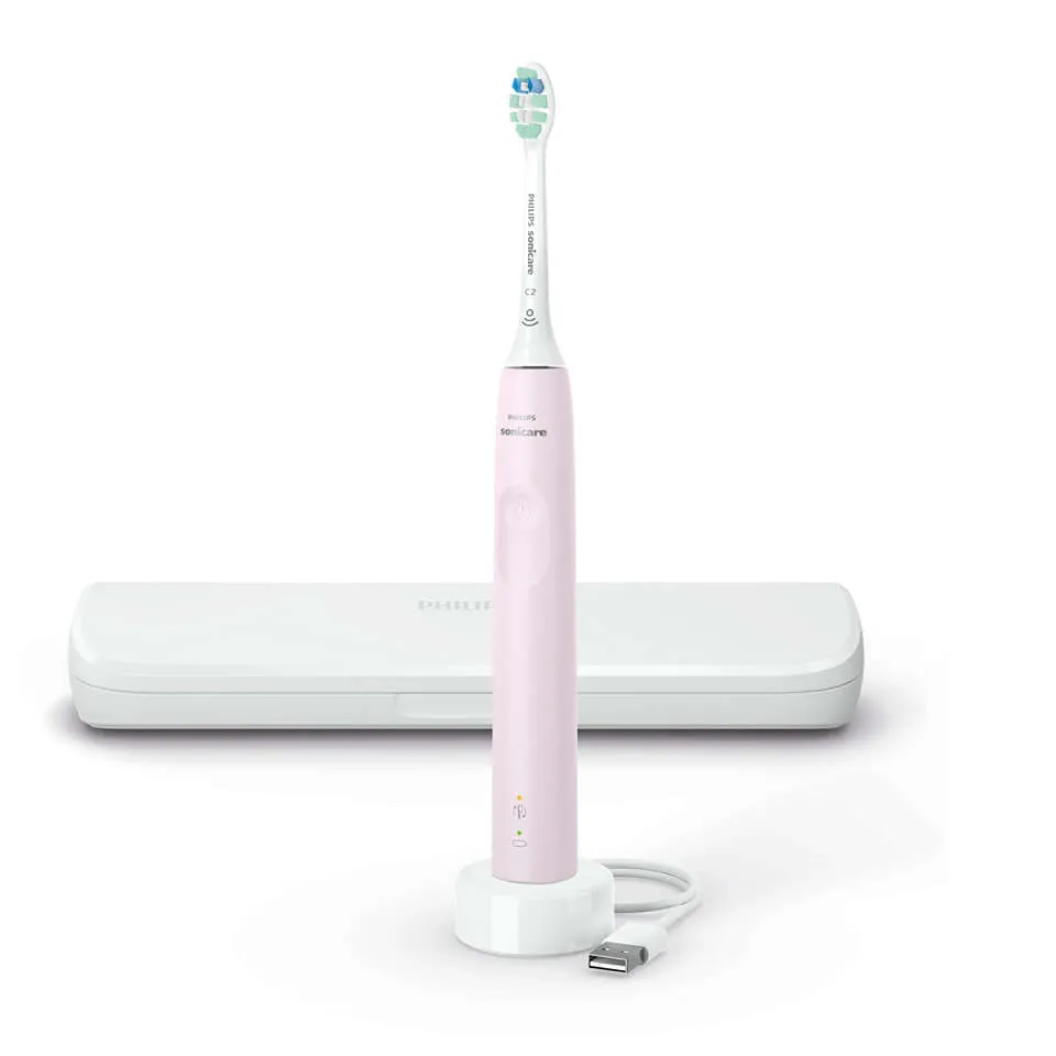 Periuța de dinți electrică sonică PHILIPS HX3673/11, Roz