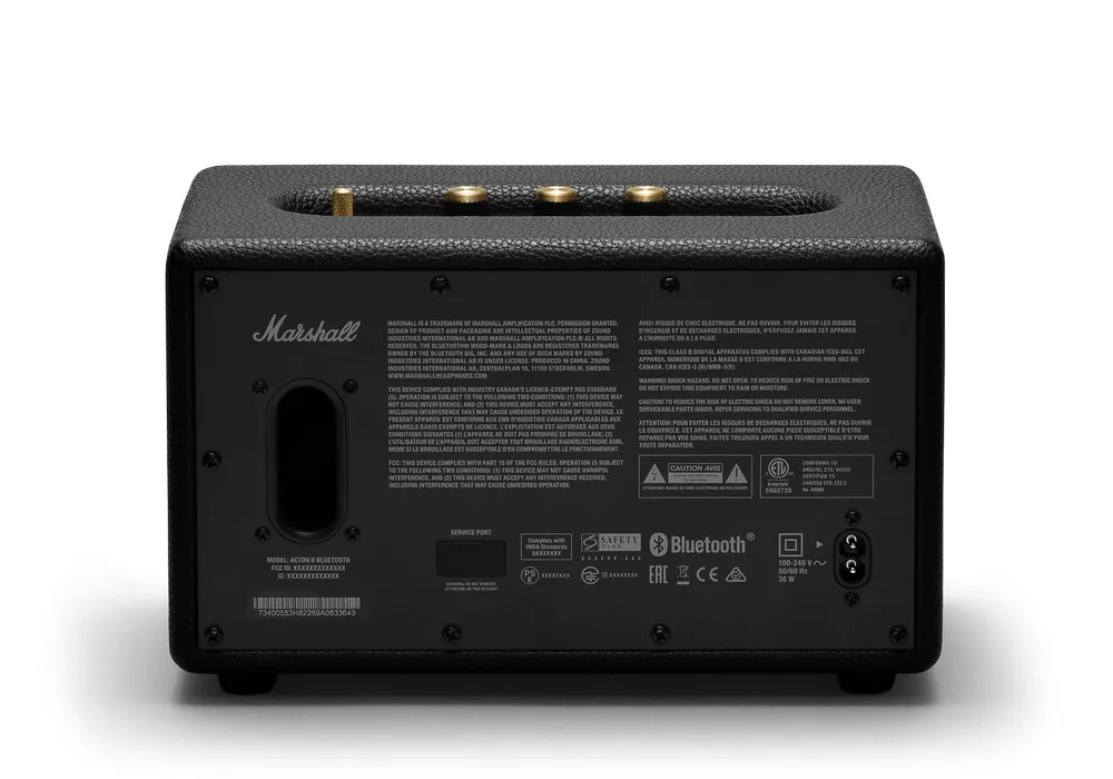 Boxă portabilă Marshall Acton II, Negru
