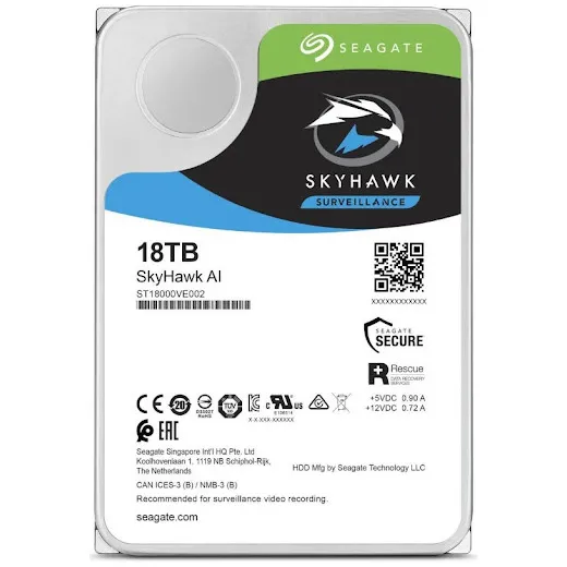 Unitate HDD Seagate SkyHawk AI, 3.5", 18 TB <ST18000VE002>