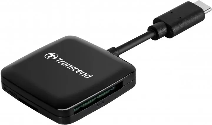 Cititor de carduri Transcend TS-RDC3, USB Type-C, Negru
