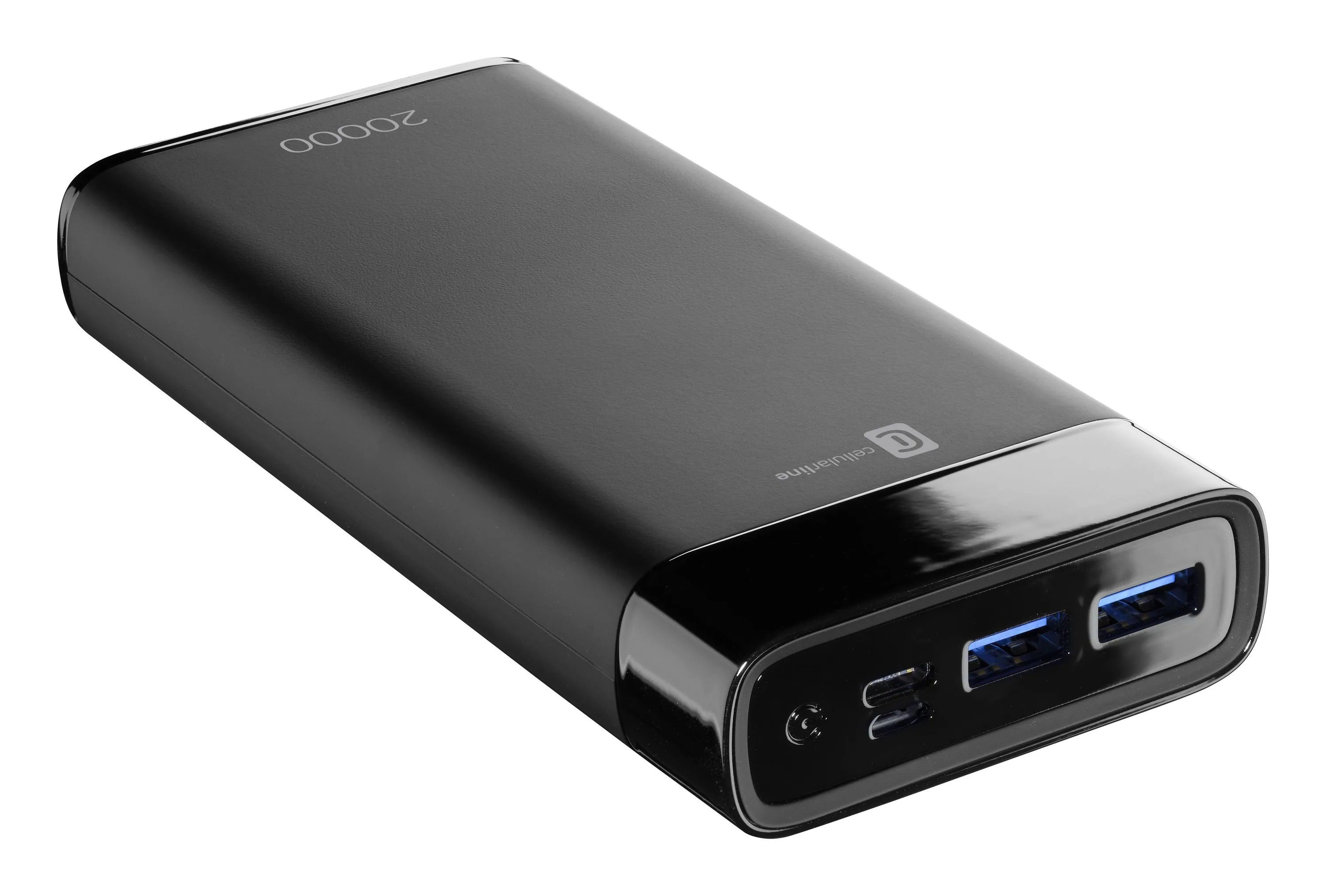 Acumulator extern Cellularline FreePower MANTA 20000, 20mAh, Negru