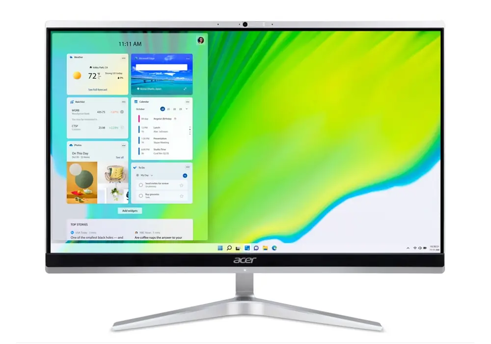 Computer All-in-One Acer C22-1650, 21,5", Intel Core i5-1135G7, 8GB/256GB, Gri