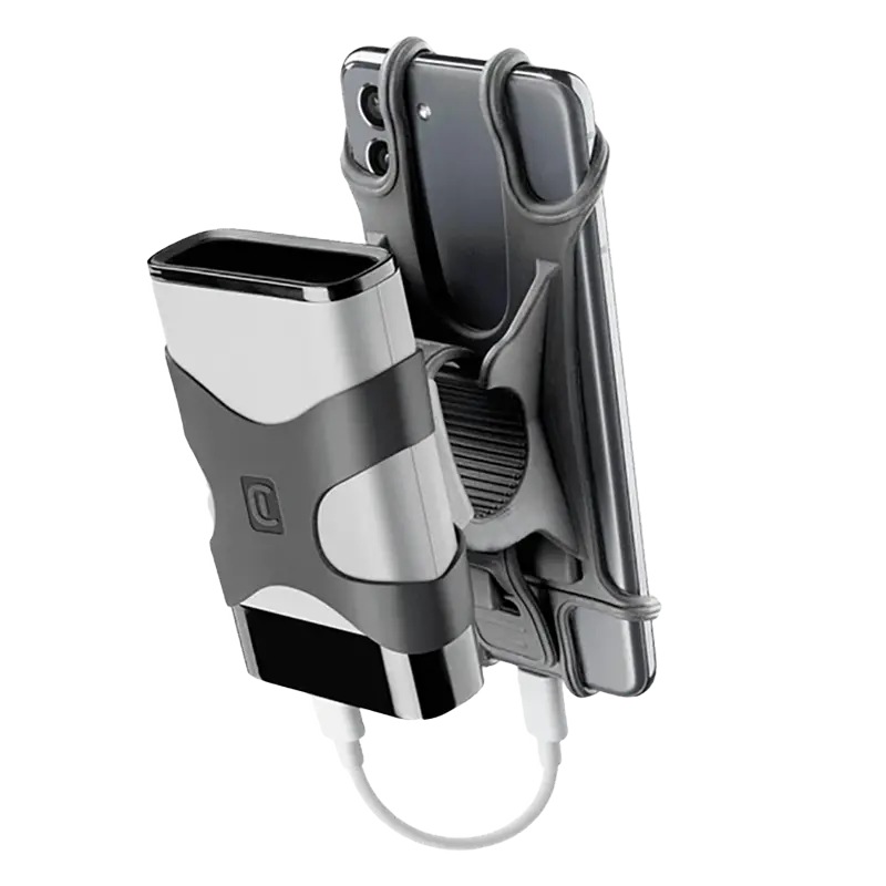 Suport de telefon pentru bicicleta Cellularline Bike Holder, Rider, Negru