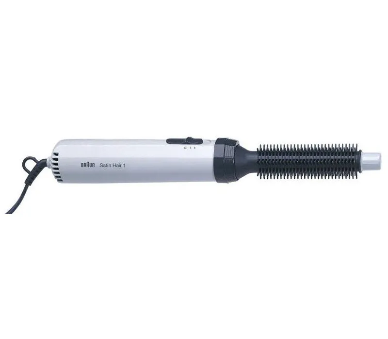 Uscător de păr-perie Braun Satin Hair 1 AS110, 200 W, Alb