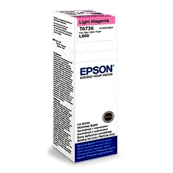 Recipient de cerneală Epson T673, 70ml, Magenta Deschisa