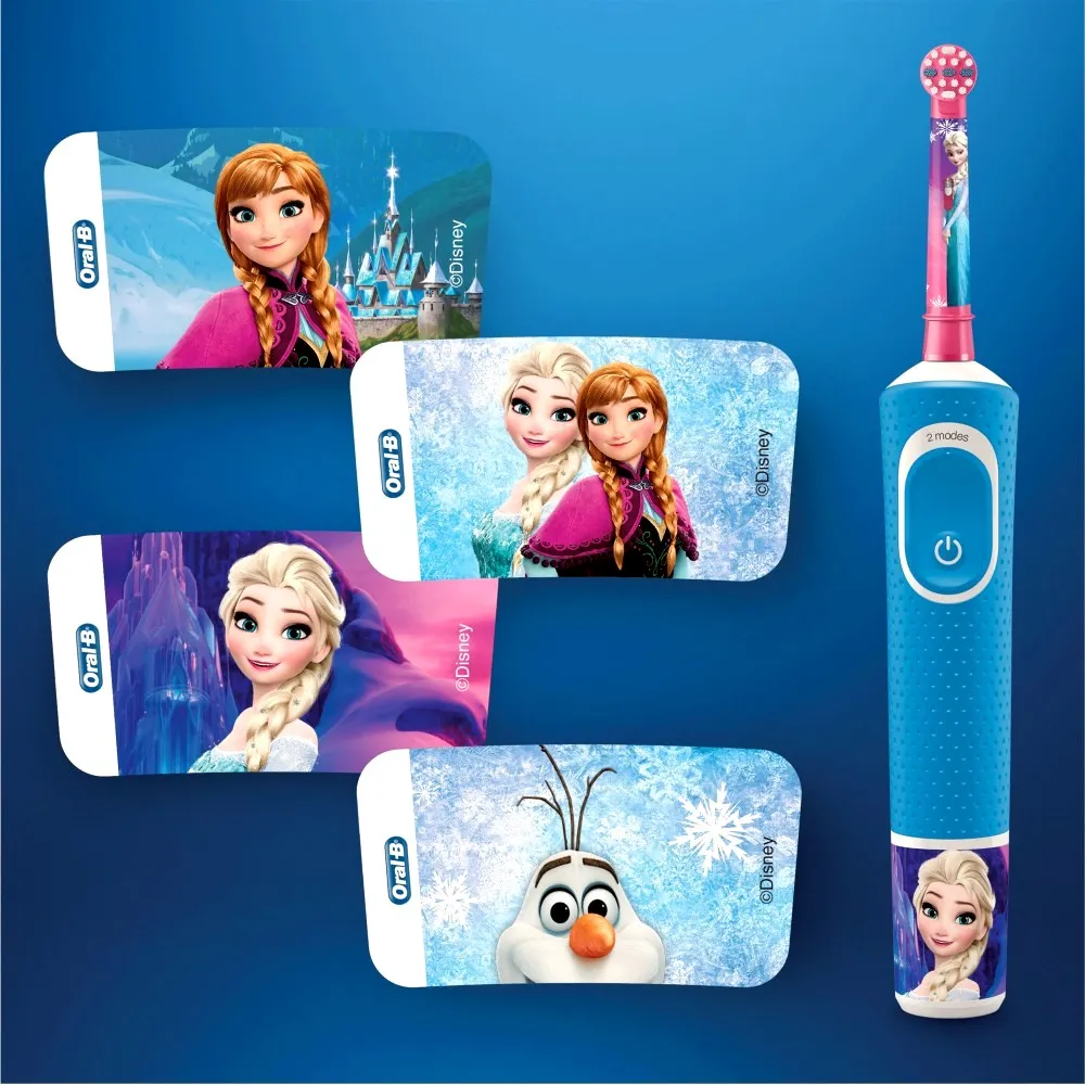 Periuță de dinți electrică BRAUN Kids Vitality D100, Albastru /Roșu-Purpuriu