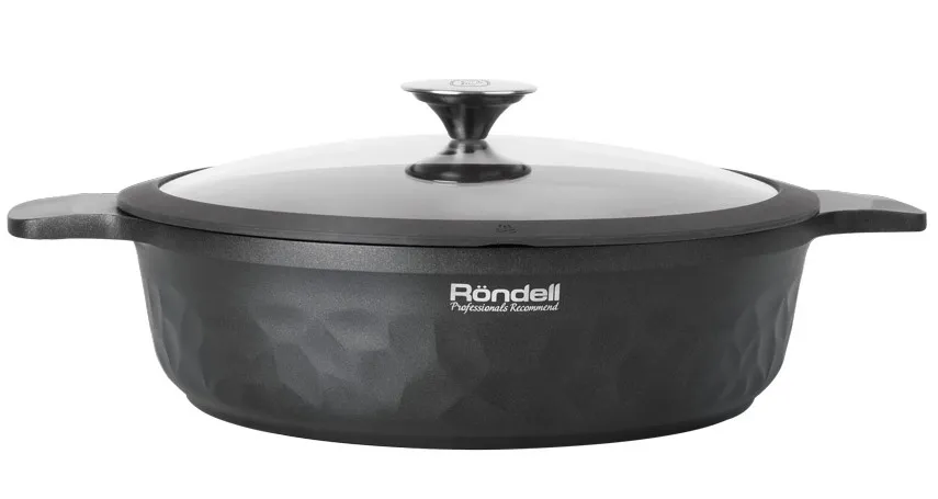 Cratița Rondell ArtDeco, 28cm, Negru