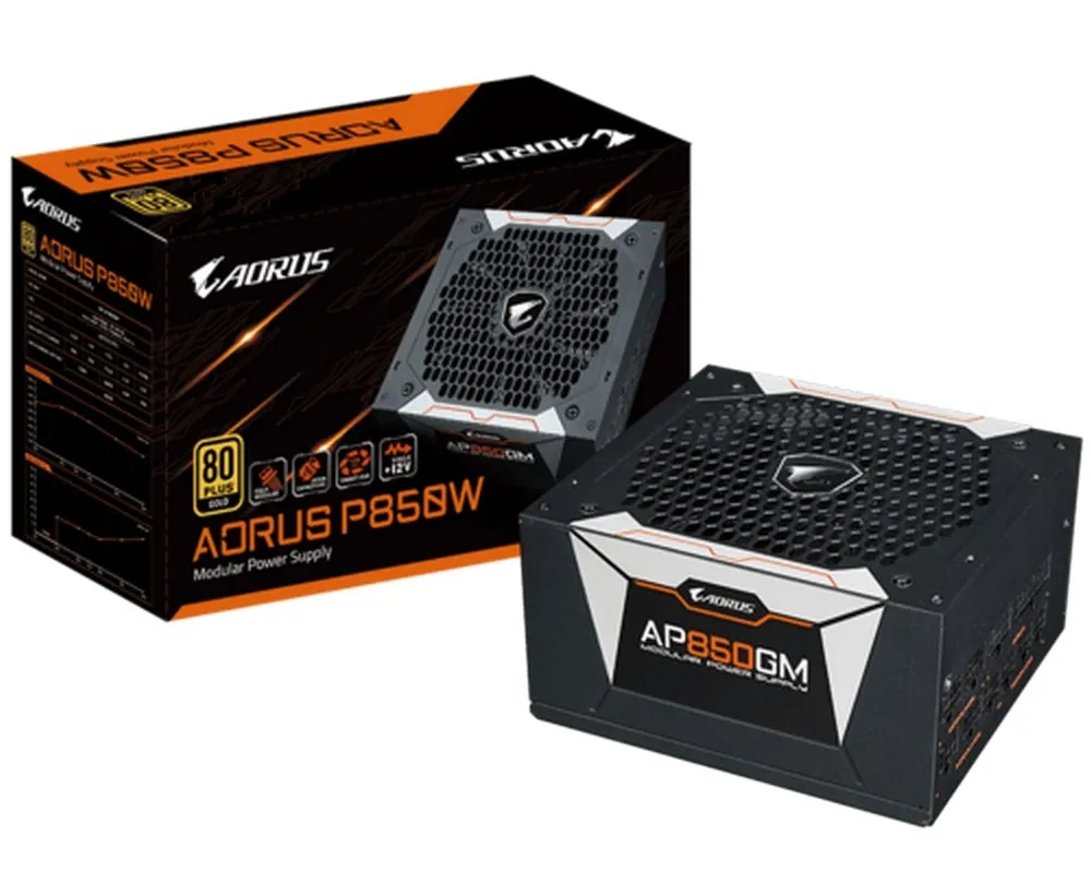 Sursă Alimentare PC Gigabyte GP-AP850GM, 850W, ATX, Complet modular