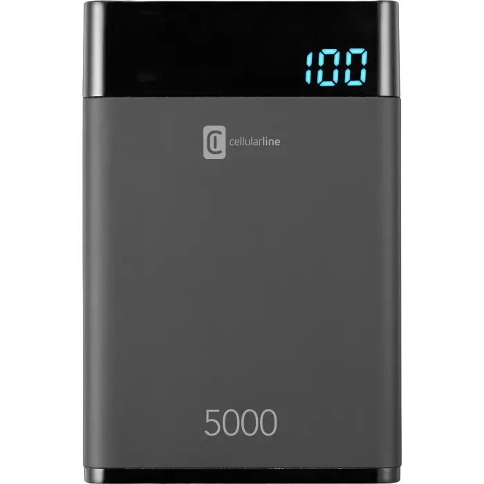 Acumulator extern Cellularline FreePower MANTA 5000, 5mAh, Negru