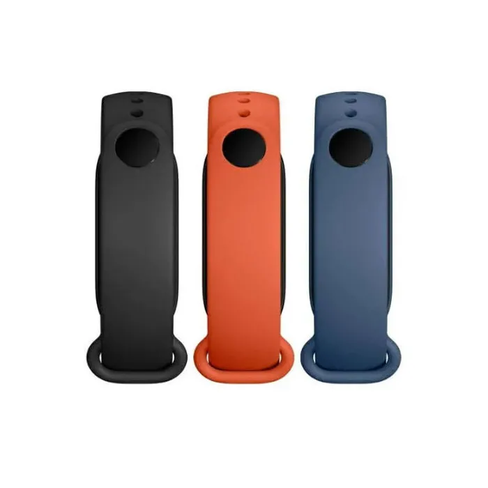 Curea pentru ceas Xiaomi MiBand 6, Negru/Portocaliu/Albastru