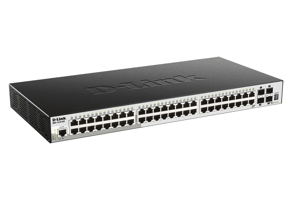 Switch de rețea D-Link DGS-1510-52X, 48x 10/100/1000 Mbps, 4x SFP+