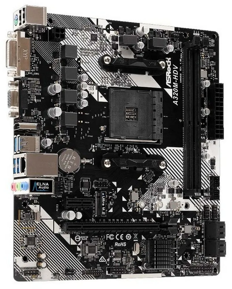 Placă de bază ASRock A320M-HDV R4.0, AM4, AMD A320, Micro-ATX
