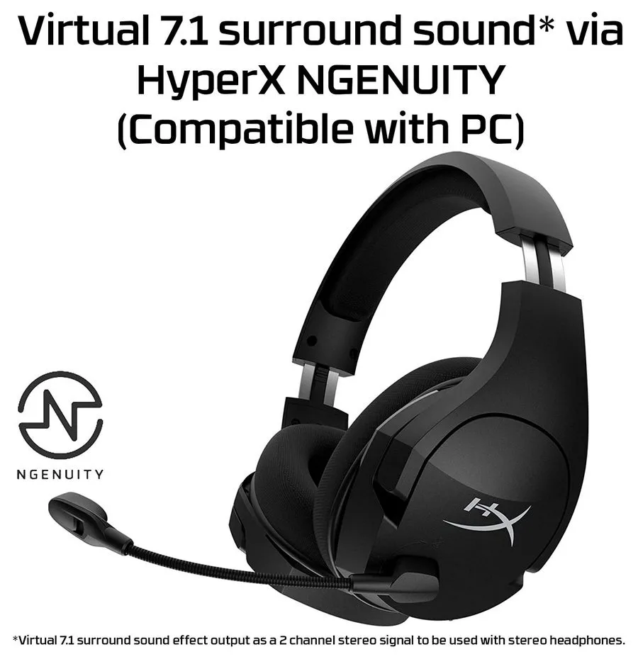 Căști gaming HyperX Cloud Stinger Core, Wireless, Negru