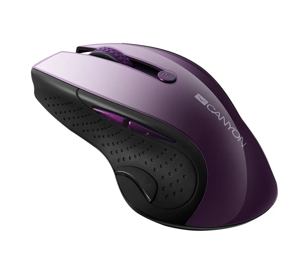 Mouse Wireless Canyon MW-01, Black/Violet