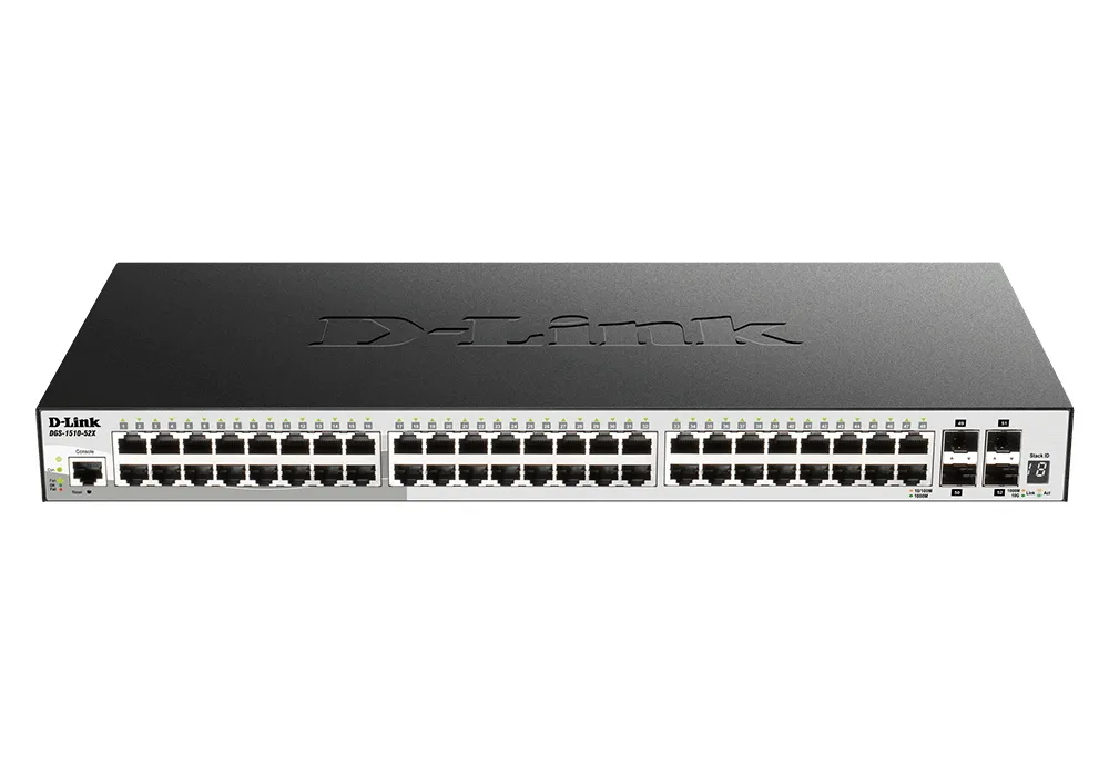 Switch de rețea D-Link DGS-1510-52X, 48x 10/100/1000 Mbps, 4x SFP+