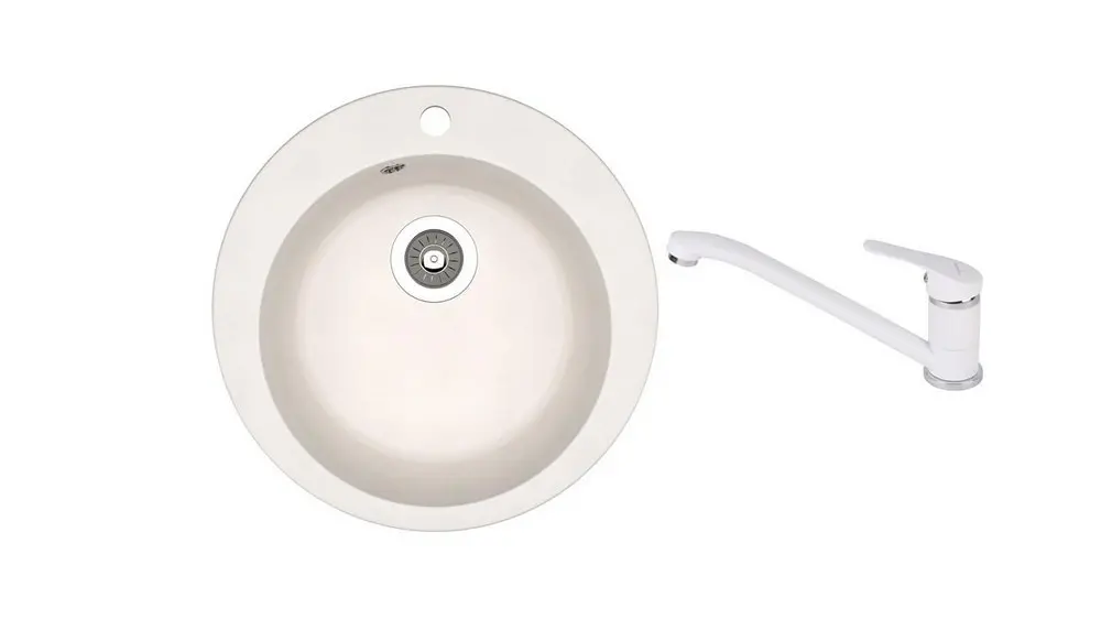 SET chiuveta Dr Gans GALA + SanDonna F 1066 alb