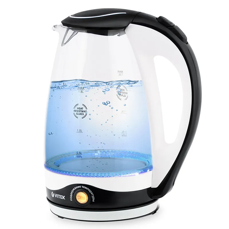 Fierbător electric VITEK VT-7027 BW, Transparent