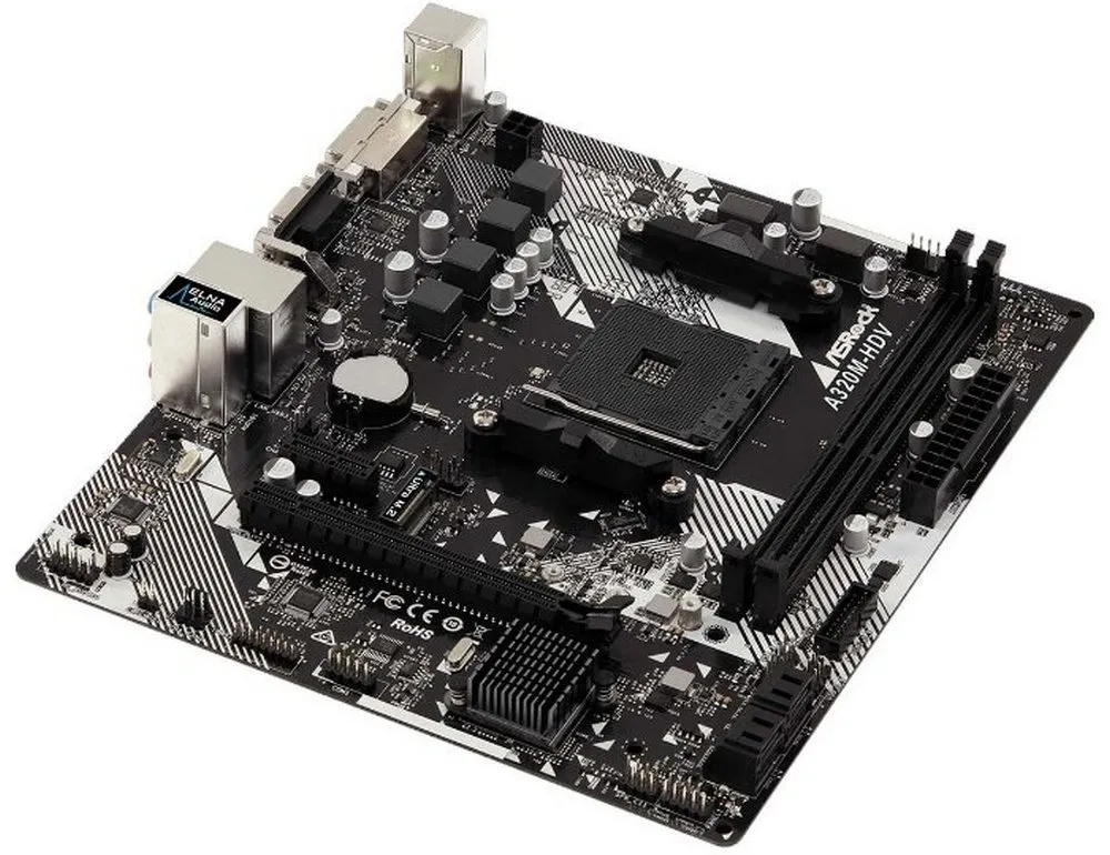 Placă de bază ASRock A320M-HDV R4.0, AM4, AMD A320, Micro-ATX