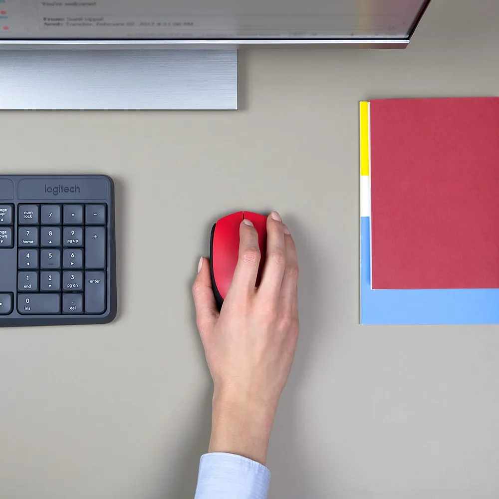 Mouse Wireless Logitech M171, Roșu