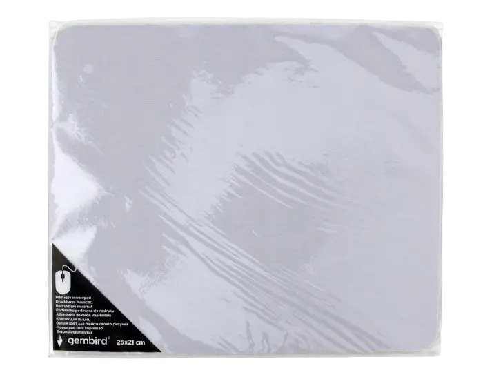Mouse Pad Gembird MP-PRINT-M, 250mm x 210mm, Alb