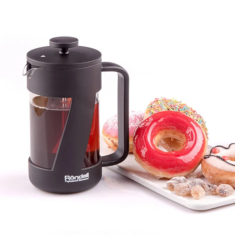Cafetiera French Press Rondell RDS-1064, 0,6L, Negru