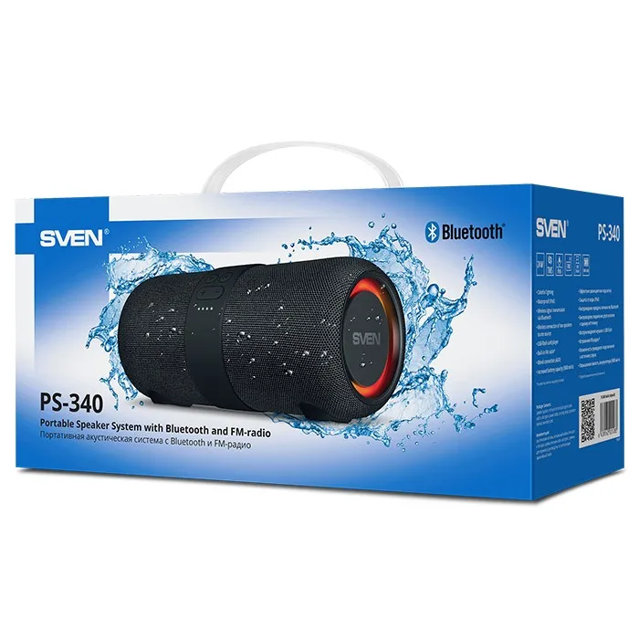 Boxă portabilă SVEN PS-340, Negru