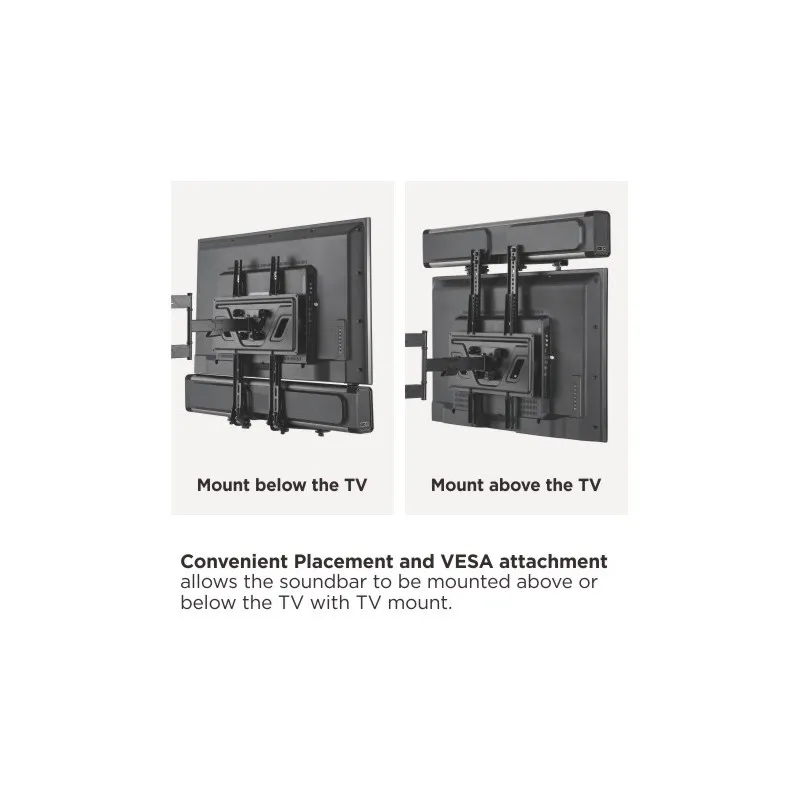 Suport pe perete Reflecta Soundbar Holder SBH114, Negru