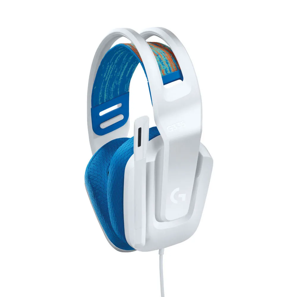 Căști gaming Logitech G335, Cu fir, Alb