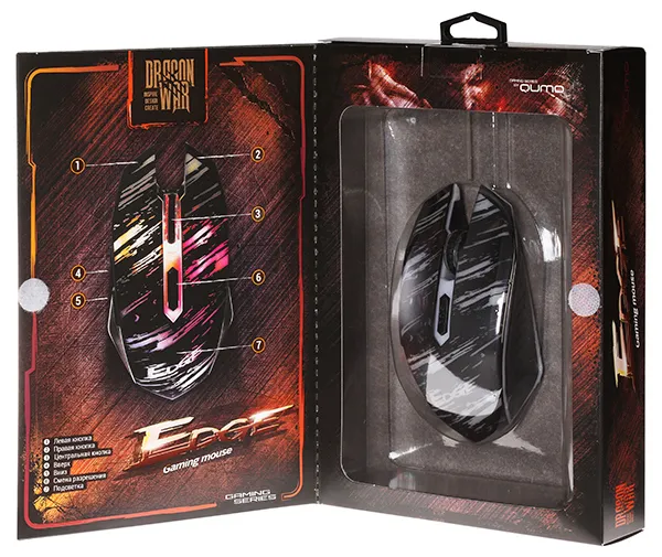 Gaming Mouse QUMO Edge, Negru