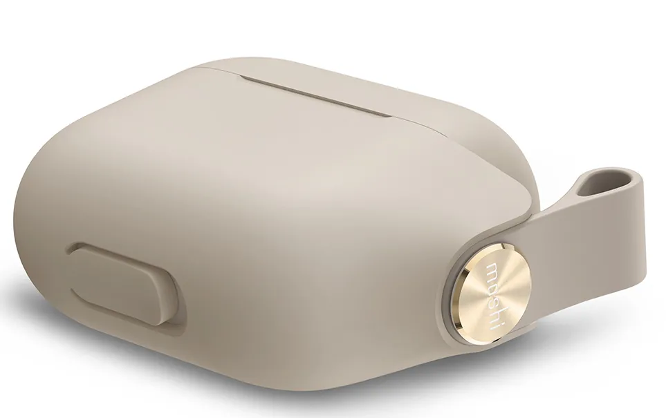 Husă Moshi Pebbo - Airpods 3, Bej