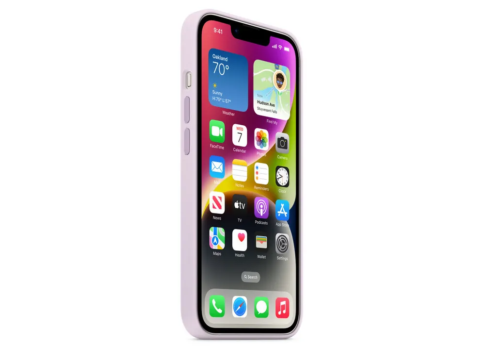 Original iPhone 14 Silicone Case with MagSafe - Lilac, Model A2910